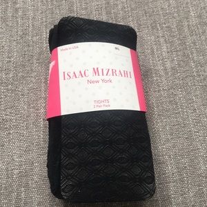 Isaac Mizrahi 2 pack of black tights NWT M/L